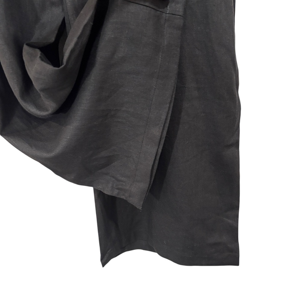 Ophelia Roe Wide Leg Black Linen Blend Pants NWT Size 2X Stretch Womens - Picture 3 of 8